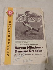 Programmheft Bayern München -Dynamo Dresden