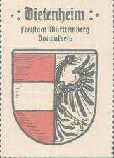 Dietenheim / Reklamemarke Kaffee Hag - Wappen - Ortswappen (27)