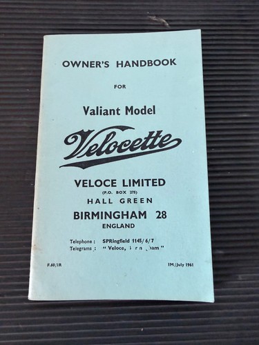 1961 velocette valiant - 1961,