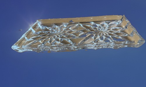 Vintage pressglas schale - pressglas,