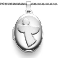 Weißgold 375 Schutzengel Foto