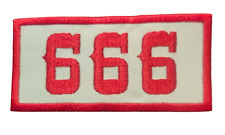 HELLS ANGELS Support 81 Patch  Aufnäher "666" ROT/WEISS