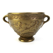 Massive Bronze Schale nach