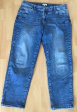 Gina Laura Damen Jeans Hose Gr.42 blau 