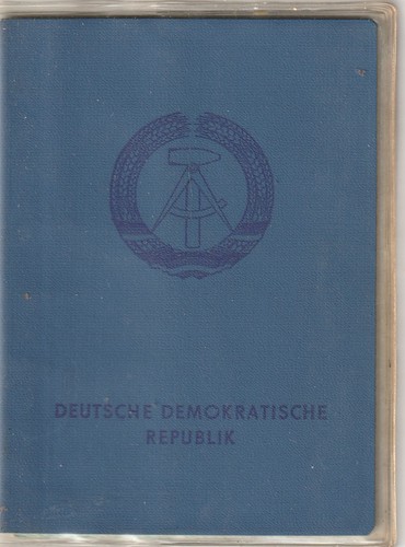 Ddr personalausweis mit visum - ddr,