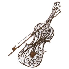 Wanddeko Eisen Violine