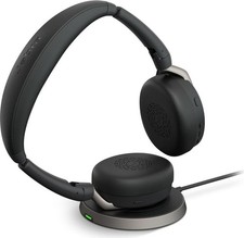 Jabra Evolve2 65 Flex, Link 380 USB-A UC, ANC Stereo-Headset, Ladestation.