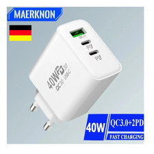 3-way fast charger, 40W power