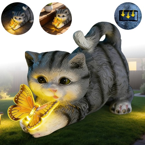 Katze gartenfiguren deko für - gartenfiguren,