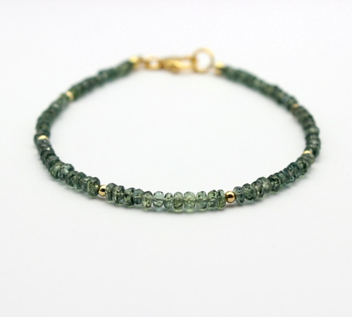 Grüner saphir armband - grüner,