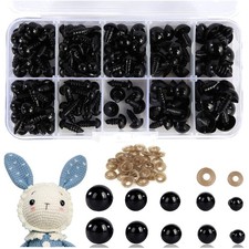 Schwarze Knopfaugen für