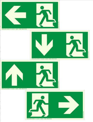 Fluchtweg notausgang schild - notausgang,