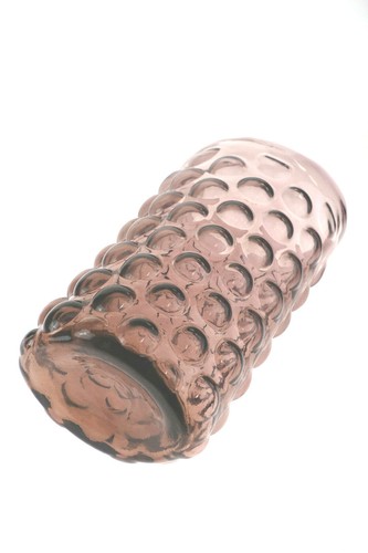 Große ovale vase noppen glas - große,