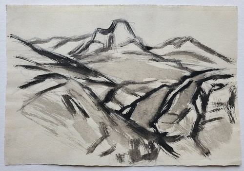 Gemälde tusche landschaft - gemälde,