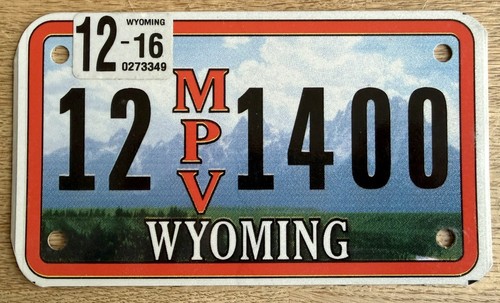 Usa nummernschild wyoming - usa,