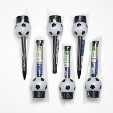 Solar Gartenleuchten Fußball Design 6er-Set – LED Lampen mit Erdspieß Außen