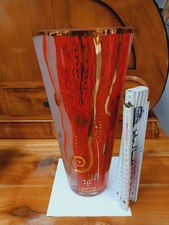 grosse Glas Vase von Goebel Artis Orbis Handmade - Gustav Klimt Hygieia -L653