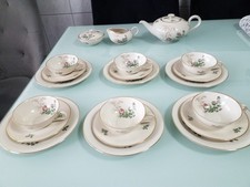 H & G HEINRICH Selb ANMUT Blumen  Dekor Teeservice 6 Personen  TOP