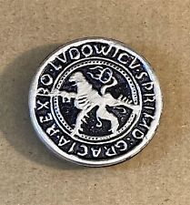 Ein großer Vintage LVDOWICV.SPRIMO:GRACIA.REXBO - 1,5 Zoll Metall Messing Knopf