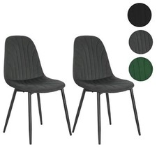 2/4x Esszimmerstuhl Samt