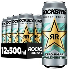 Rockstar Waldmeister – Energy Drink mit typischem Waldmeister-Aroma 12 x 500ml