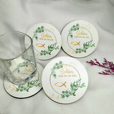 Taufe Untersetzer Holzfaser Tischdekoration  Kommunion stabil Gastgeschenk