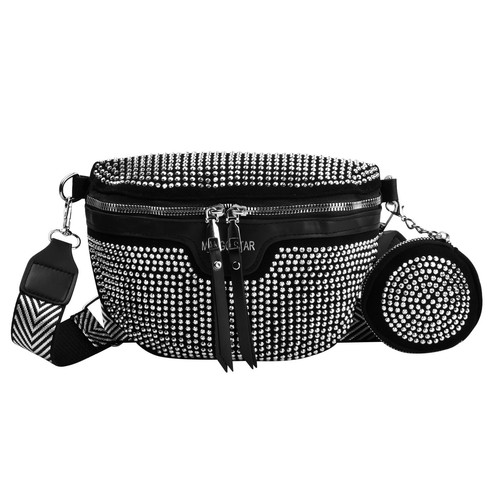 Damen bauchtasche strass - bauchtasche, pu