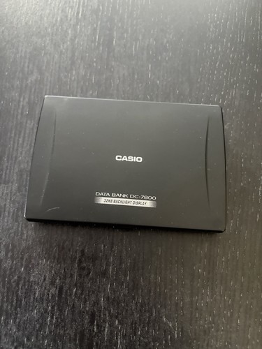 Casio data bank 7800 - casio, dc-7800