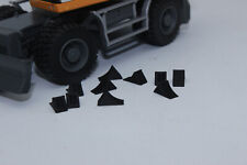 10 x Bremskeil schwarz  1:50 Unterlegkeil Hemmschuh Keile für Modelle Bagger LKW