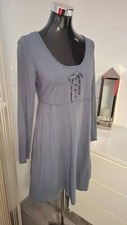 Kleid Baumwolle Kleid bpc blau-grau Gr. 36/38, Neu