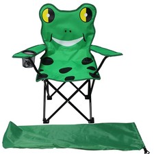 Kinder Campingsessel Anglerstuhl Getränkehalter Campingstuhl Tasche Motiv Frosch