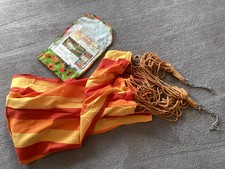 Jobek Tuch-Hängematte, Duracord, Baumwolle, Gelb-Orange, Modell Joia