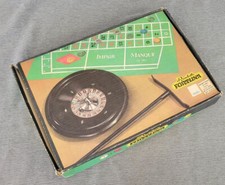 DDR Gesellschafts Spielzeug VEB PREFO Fortuna Roulette extra Jetons +Stahlkugeln