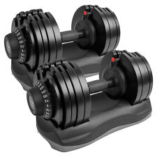 DialTech Elite Hantelsystem - Einstellbare Hantel von 5 bis 32,5 KG im Set