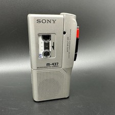 Sony M-437 Vintage Diktirgerät-DEFEKT-an Bastler-Ersatzteile-Microcassete Corder