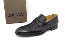 BALLY LONIGI Mokassin Slipper Loafer Herren Halbschuhe Schuhe Schwarz Gr. 46 -12