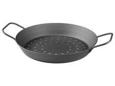 GRILLMEISTER Eisenpfanne (gelocht Ø28cm) - B-Ware Transportschaden Kosmetisch