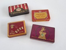 4 x Zigarettendose um 1920 Garbaty Batschari August der Starke