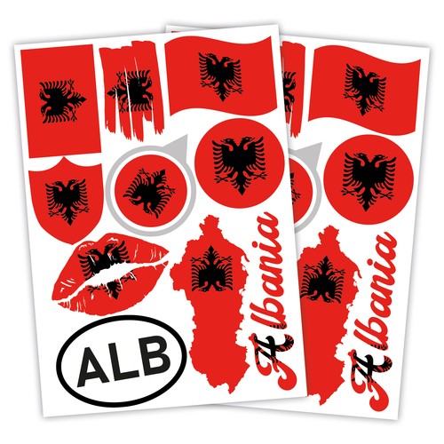 Länderfahnen sticker flaggen - länderfahnen,