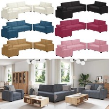 3-tlg. Sofagarnitur mit Kissen