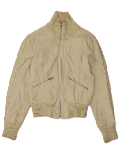 Vintage damen crop lederjacke - vintage,