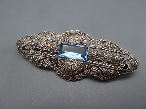 Klmn art deco prunk brosche - xl,