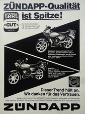 Zündapp KS 50 Super Sport und KS 50 WC TT, originale Werbung aus 1978