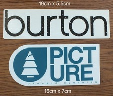 2 Aufkleber Sticker Burton