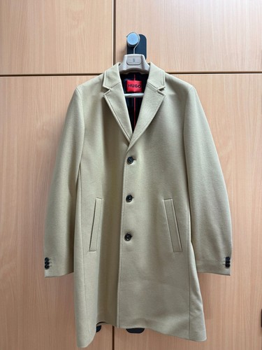 Hugo mantel beige wolle - hugo,