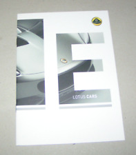 Prospekt / Broschüre Lotus Elise, Exige S, Evora Modelle - Ausgabe 2011