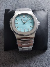 Herren Didun Armband Uhr Automatic Automatik Edelstahl tiffany türkis 41mm NEU 