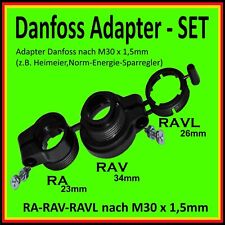 ADAPTER SET RA, RAV, RAVL Danfoss für Thermostatventile M30 x 1,5 Fritz DECT 301