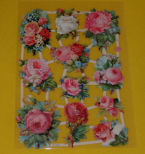 1x Poesiebilder Oblaten Rosen