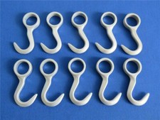 10 x Universal Haken Ø 20 mm Aluminium Kleiderhaken Küchenhaken Wursthaken